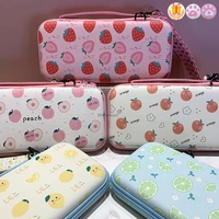 for nintendo switch storage bag fruit pattern protective shell cover case portable carry bag forswitch console case with shouder