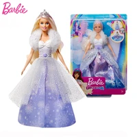 original barbie doll dreamtopia ice snow fashion reveal toys for girls barbie princess blonde pink hair limit special offer gift