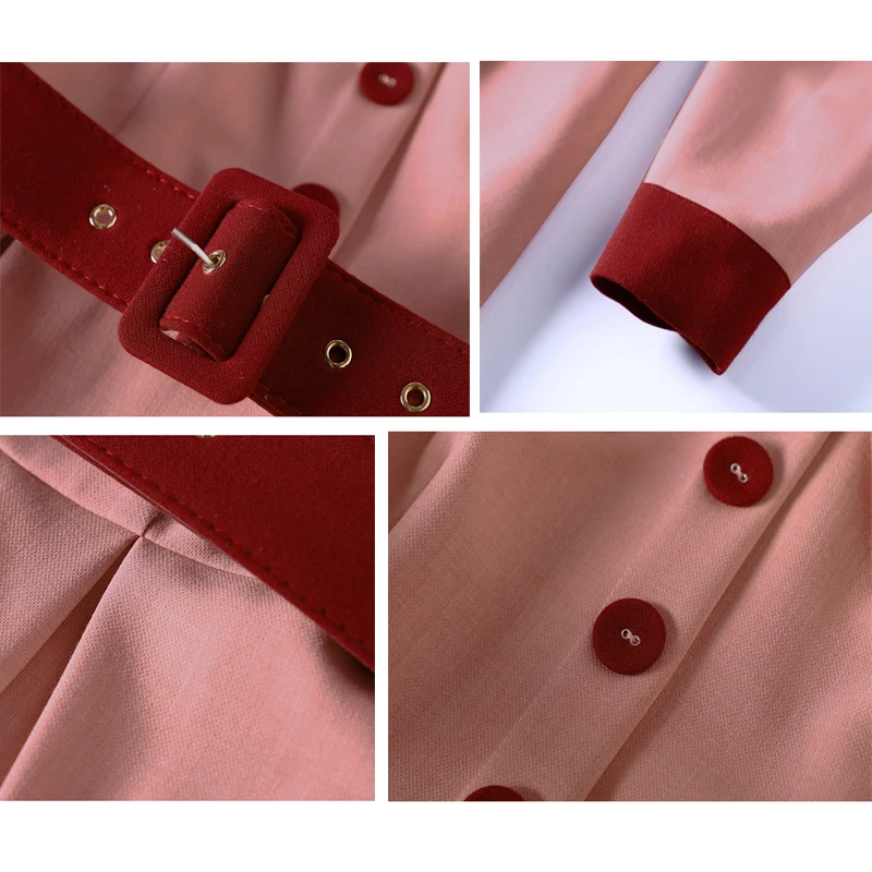 Женское Деловое платье с длинными рукавами элегантное облегающее винтажное