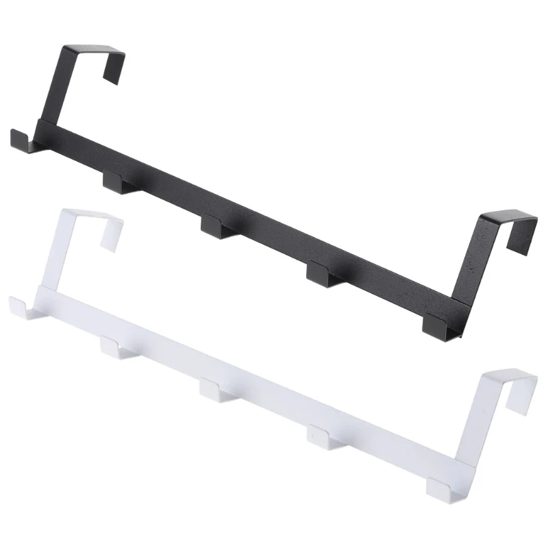 

Over-The-Door Hook Rack Metal Hanger Storage Holder Hanging Coat Hat Towel Bag