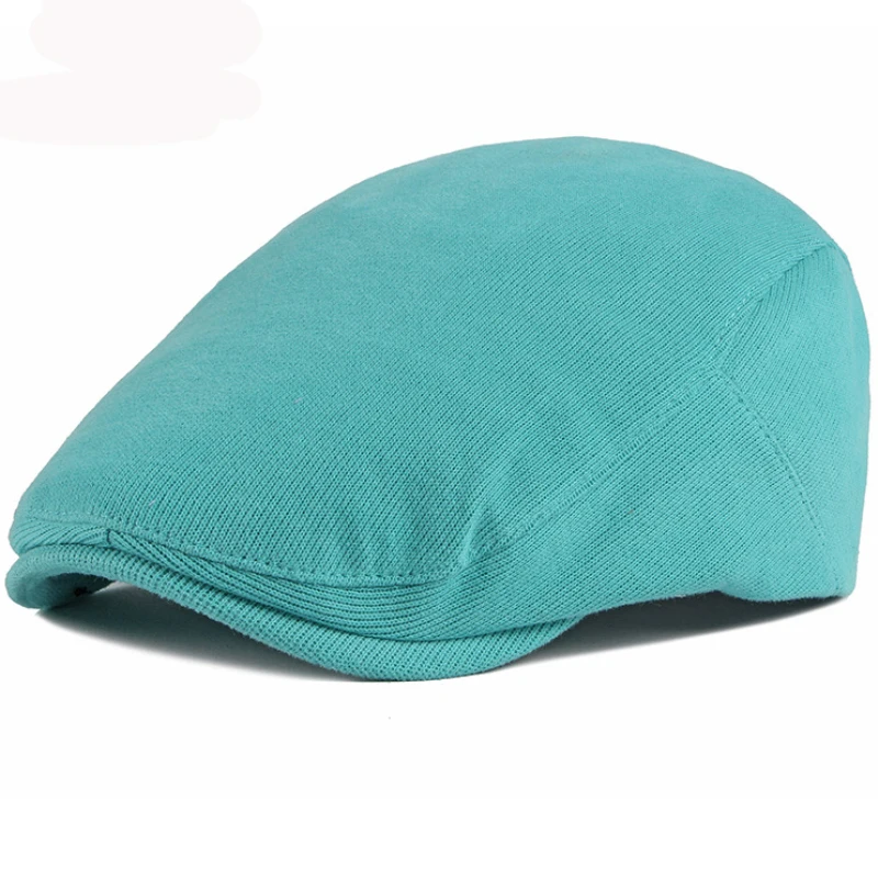HT2904 береты ярких цветов плющ газетчика плоская шапка весенне-осенний однотонный