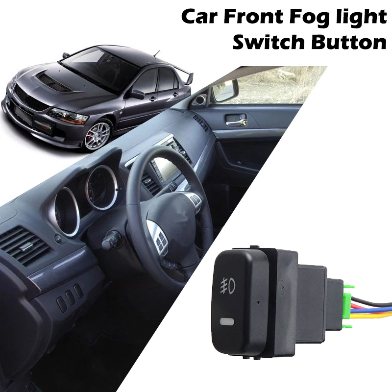 Car Front Fog Light Switch Car Dashboard Button Fit For Mitsubishi Lancer Pajero ASX Eclipse Car Accessories Car Front Fog Light Switch Car Dashboard Button Fit For Mitsubishi Lancer Pajero ASX Eclipse Car Accessories