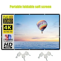 169 portable foldable projector screen wall mounted home cinema theater 3d hd 1080p 120 inches projection screen canvas cloth