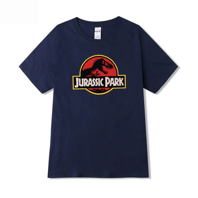 Navy TX44 Jurassic Park женские футболки летняя футболка с короткими рукавами и буквенным принтом уличная Футболка женская футболка больших размеров женская S-2XL - Цвет: Navy TX44