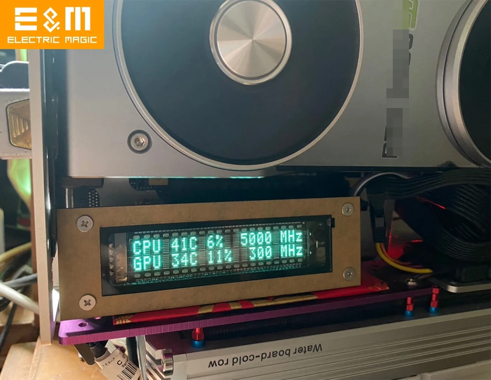 USB VFD мод для компьютера HTPC PC Процессор мониторинг состояния памяти IP адрес WINAMP