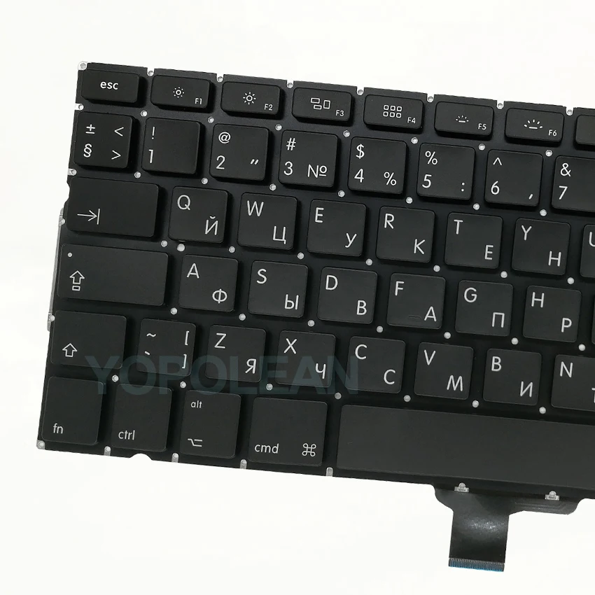 Новая русская клавиатура для ноутбука A1278 с подсветкой Macbook Pro 13 дюймов 2009 2012