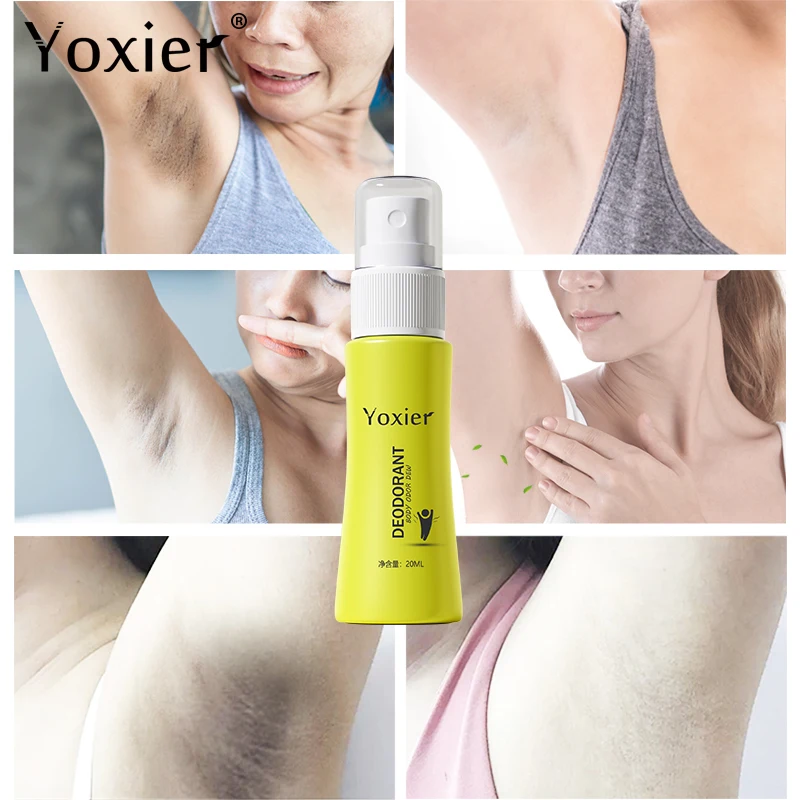 

Yoxier Naturally Fresh Deodorant Spray Remove Odor Sweat Nourish Antibacterial Non-sticky Convenient Aloe Vera Extract 20ml