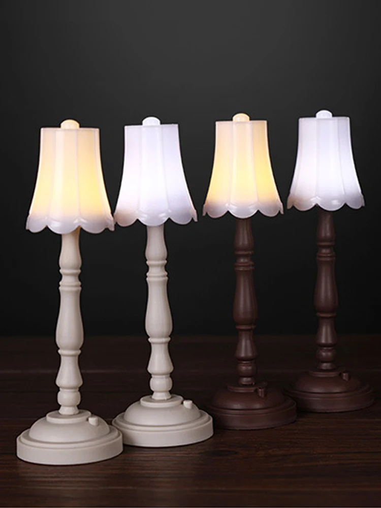 

Mini Retro Table Lamp LED Night Light Ornaments Home Decor Bedroom Bedside Lamp Floor Lamp Lighting Aesthetic Room Decor