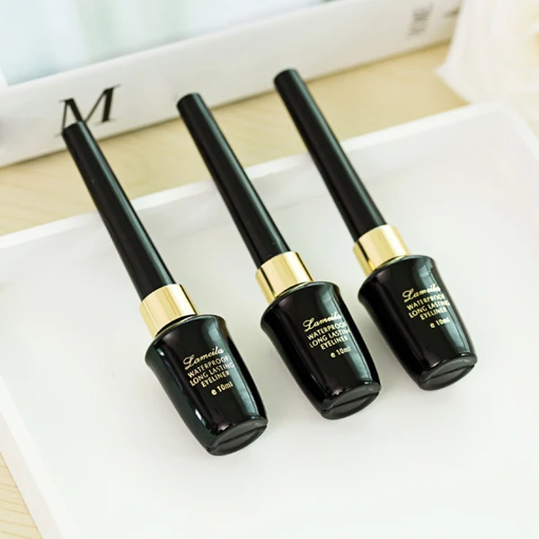 10 мл/бутылка жидкая подводка для глаз водостойкая стойкая Черная Косметическая