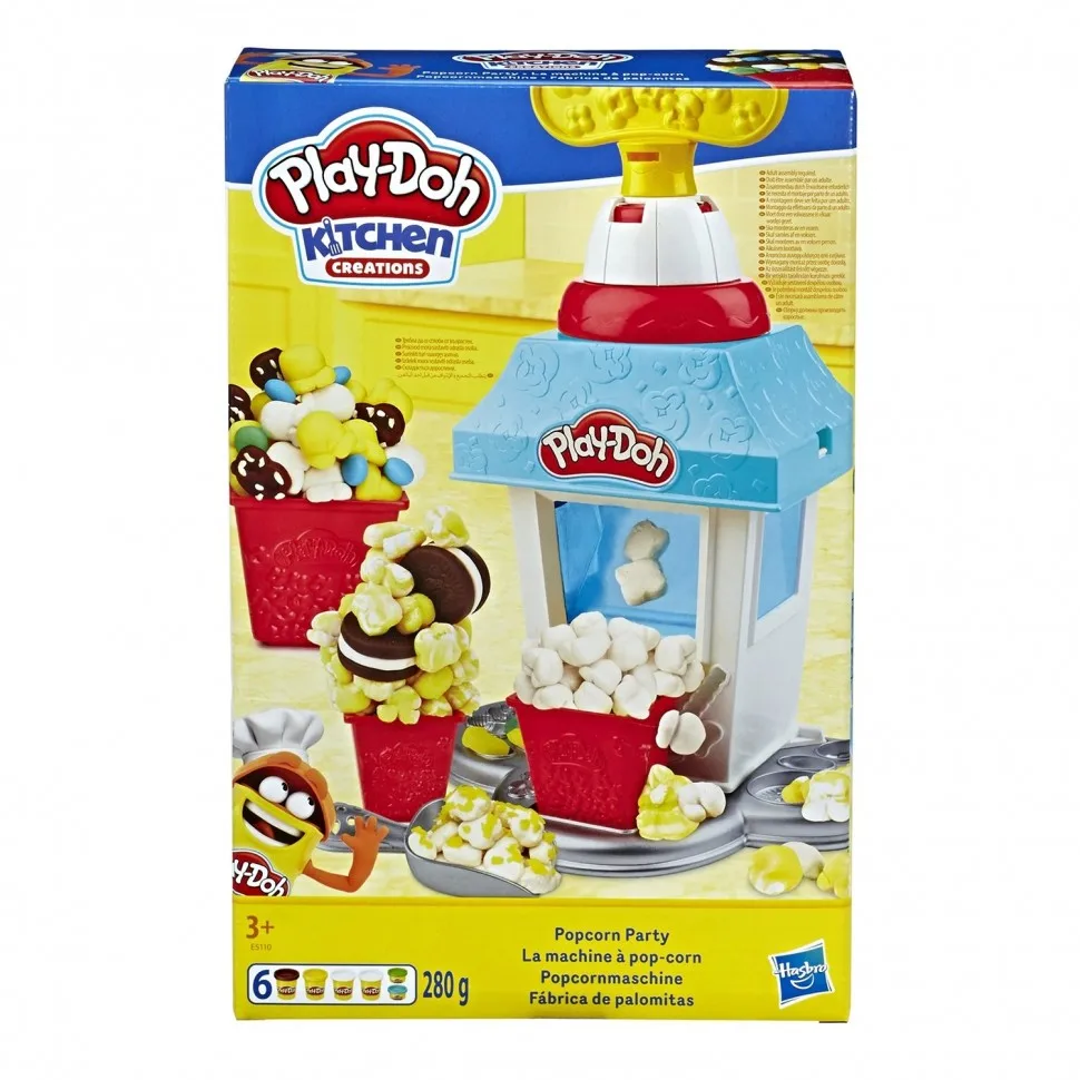 Набор игровой Play-Doh Масса для лепки Попкорн-вечеринка E5110EU4 | Игрушки и хобби