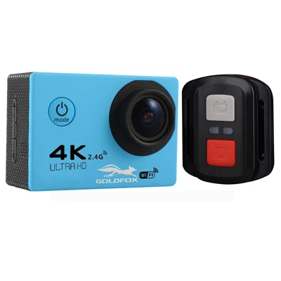 F60R Blue F60/F60R Ultra HD Экшн-камера 4K 30Fps Wifi 16MP 170D Угол объектива 30 м водонепроницаемая Спортивная камера шлем Велосипедная видеокамера - Цвет: F60R Blue