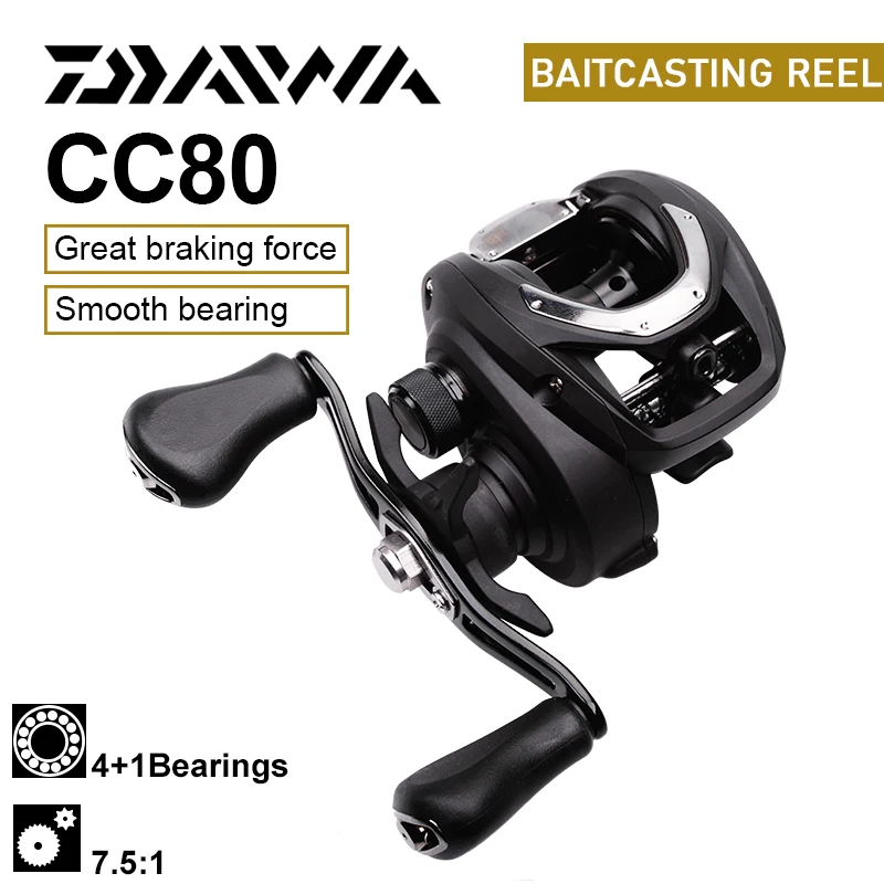 DAIWA CC80 Рыболовные катушки для заброса приманки CC80H/HL/HS/HSL 4 + 1BB Передаточное