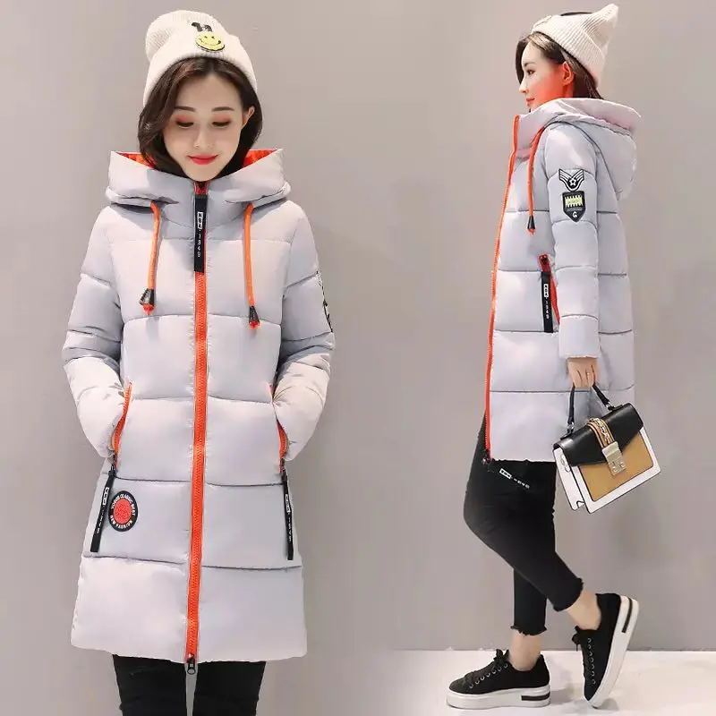 2021 Winter Cotton Jacket Women Parkas New Thick Warm Hooded Student Coat Fashion Female Long Cotton-Padded Jacket 3XL