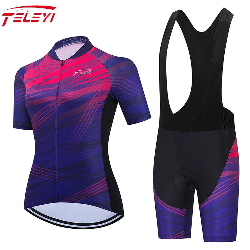 

New Women Cycling Jersey Sets Summer mtb Bike Cycling Clothing Breathable Bicycle Clothes Ropa Ciclismo Bike Jersey