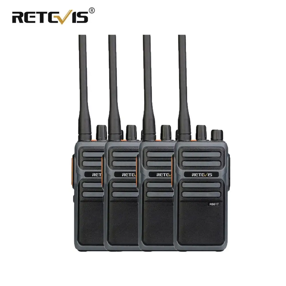 Рация RETEVIS RB17/RB617 4 шт. портативная двухсторонняя радиостанция UHF PMR446 FRS рация VOX Type-C