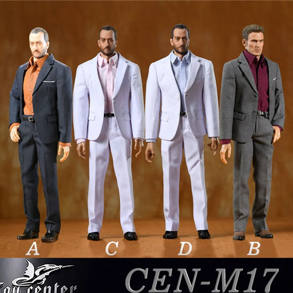 

CEN-M17 1/6 Gentleman Suit Narrow Shoulder Casual Style Soldier Clothes Model For 12'' Action Figure Dolls In Stock