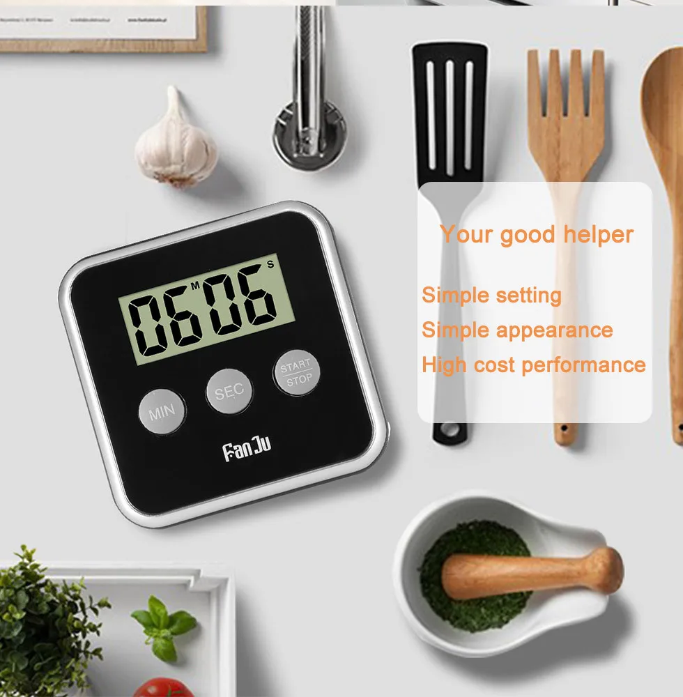 

Digital clock digital timer digital stopwatch timer alarm clock table clock desk kitchen laboratory electronic timer with magnet