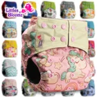 Детские моющиеся многоразовые тканевые подгузники litphones  Bloomz, бамбуковый уголь, один размер