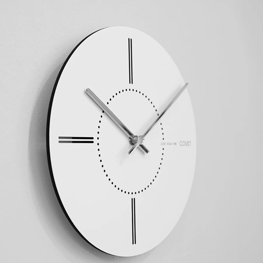 Классические винтажные круглые Настенные часы современные пластиковые с