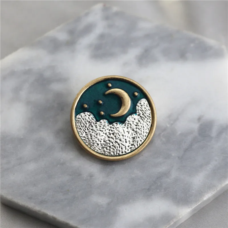 Осень-зима новинка Ретро стиль палаццо облако открытое солнце и луна капающая