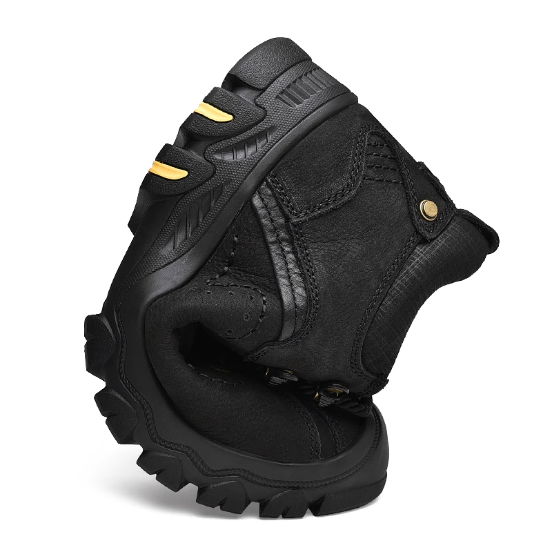 Мужские ботинки из натуральной кожи Очень теплые зимние ручной работы Зимняя