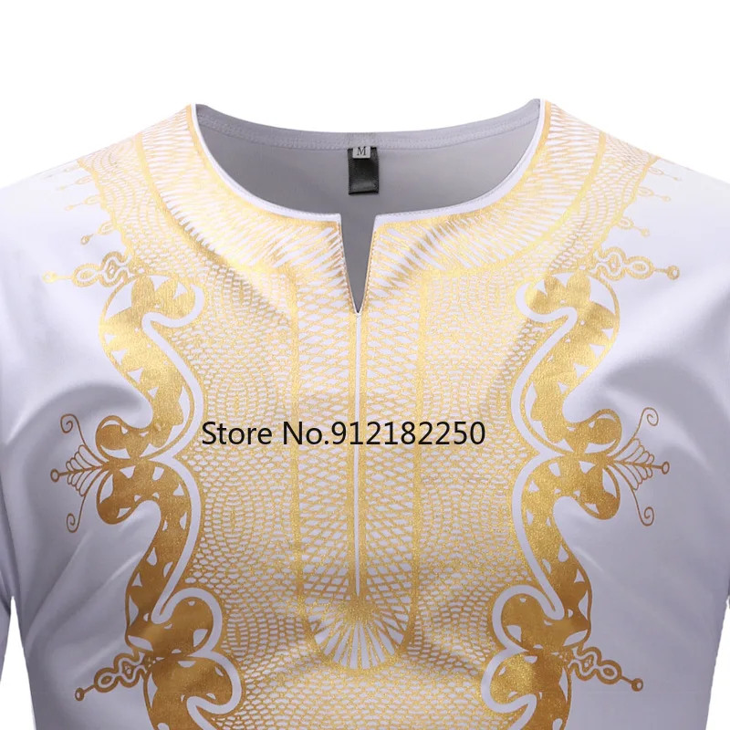 Черная африканская мужская одежда 2021 модная Дашики с V-образным вырезом Мужская