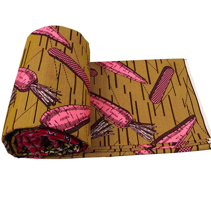 Нигерийский Африканский воск настоящий 6 ярдов анкарский полиэстер 2019