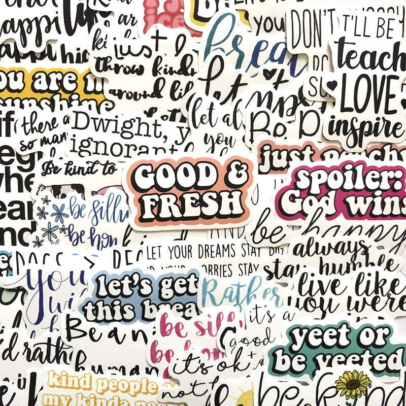 50 шт. мотивационные наклейки для скейтборда гитары багажа | Компьютеры и офис