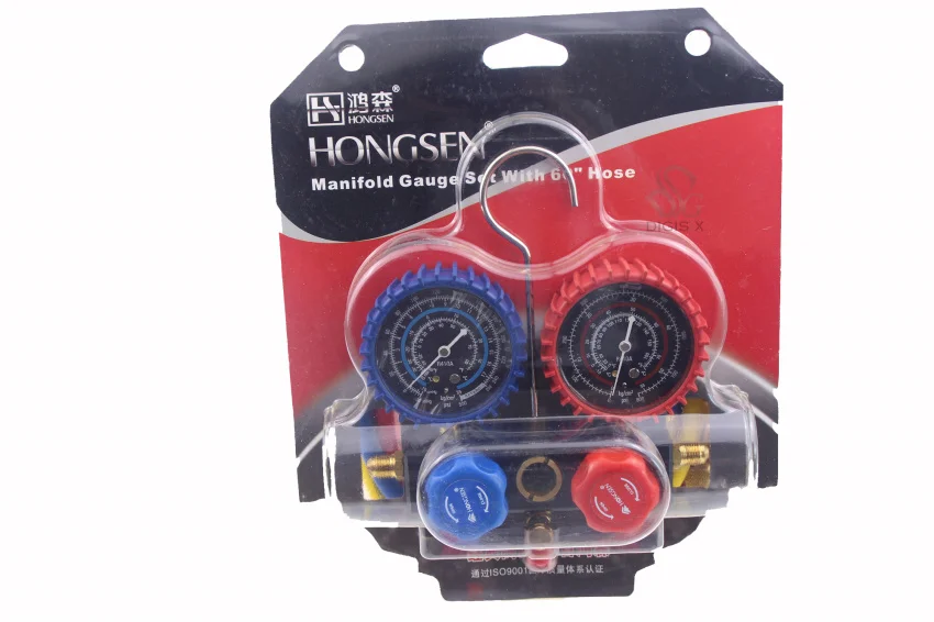 High Quality Hvac A C collector HS-410A-P manifold gauge for R410 with Blister box High quality enlarge