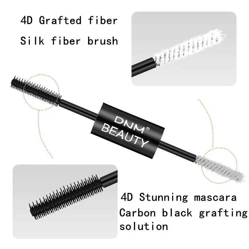 2 в 1 Тушь для ресниц водоСТОЙКАЯ удлиняет ресницы глаз черно белая Rimel 4d завивка