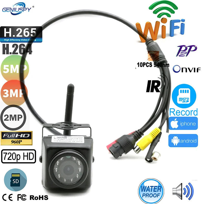 IP-камера для наблюдения за птицами 720P 960P 3 Мп 5 | Безопасность и защита