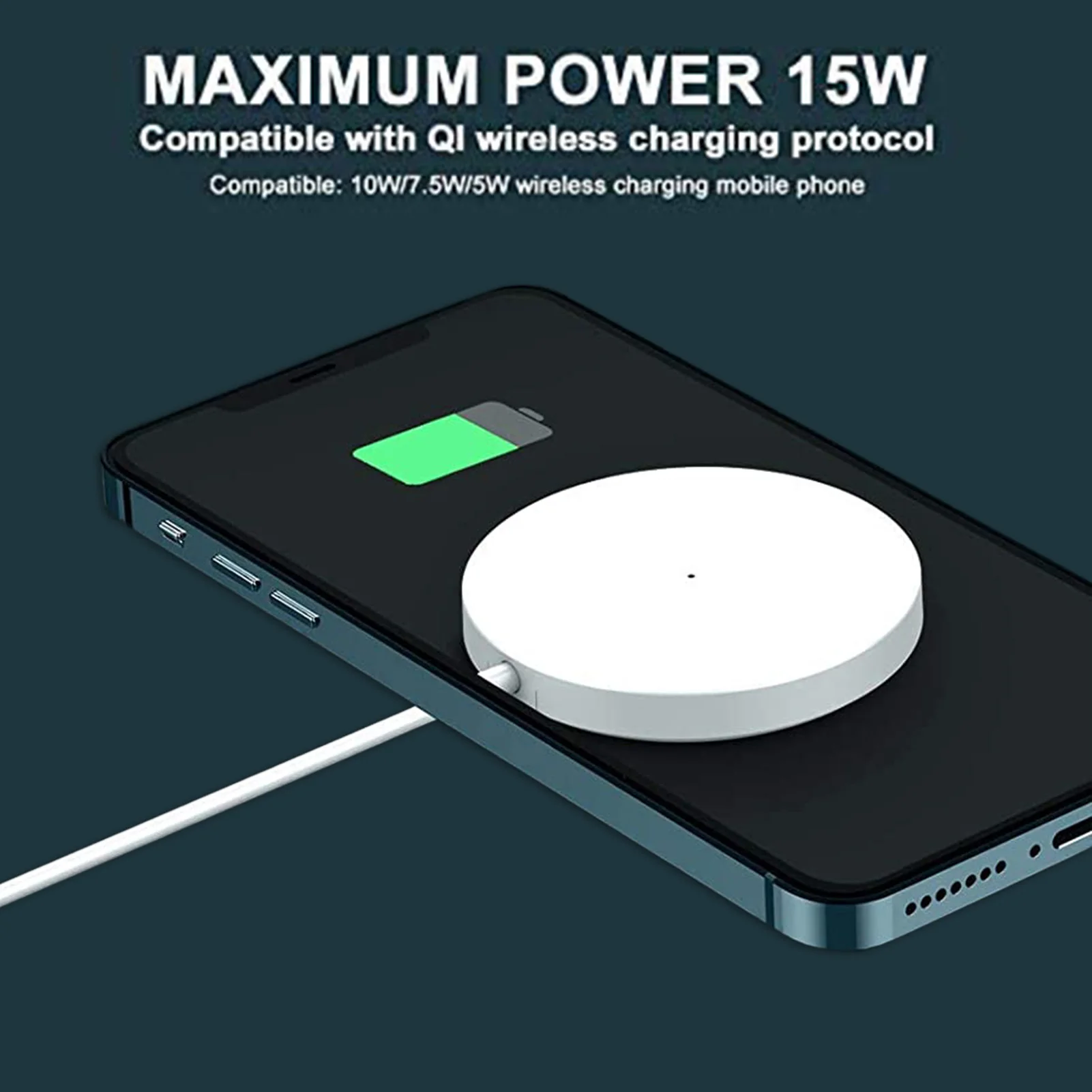 2022 Hot 15W Wireless Charger Stable Convenient Charging Adaptor Multi-function Fast Charger For Apple 12 for MagSaf