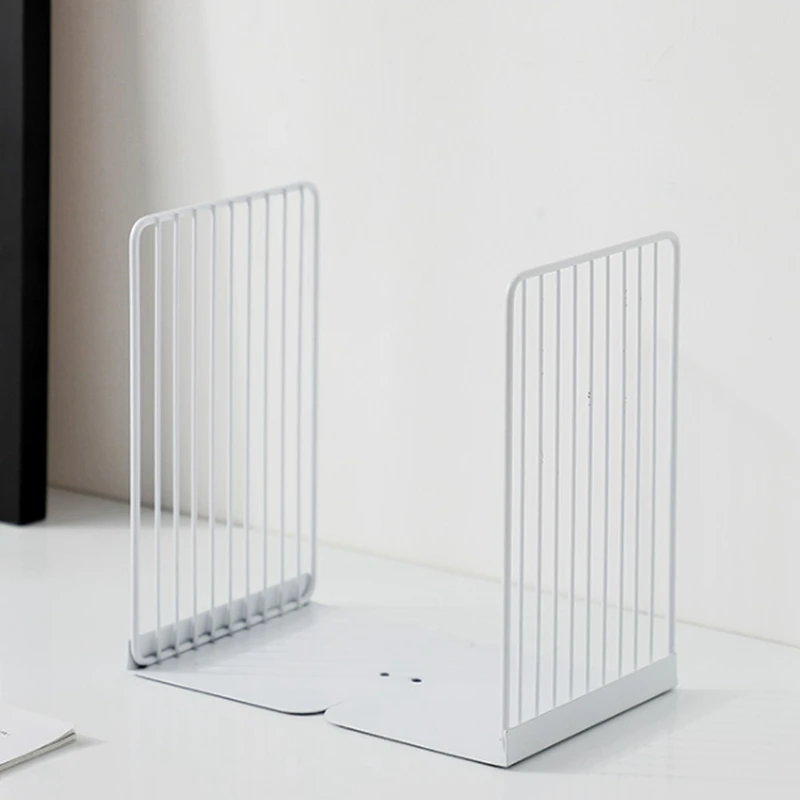 

1 Pair Bookend Book Stand Support Desktop Office azine Organizer