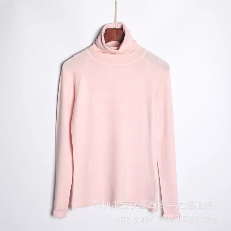 LEH 2019 осенне-зимний женский вязаный свитер с высоким воротом Повседневный мягкий