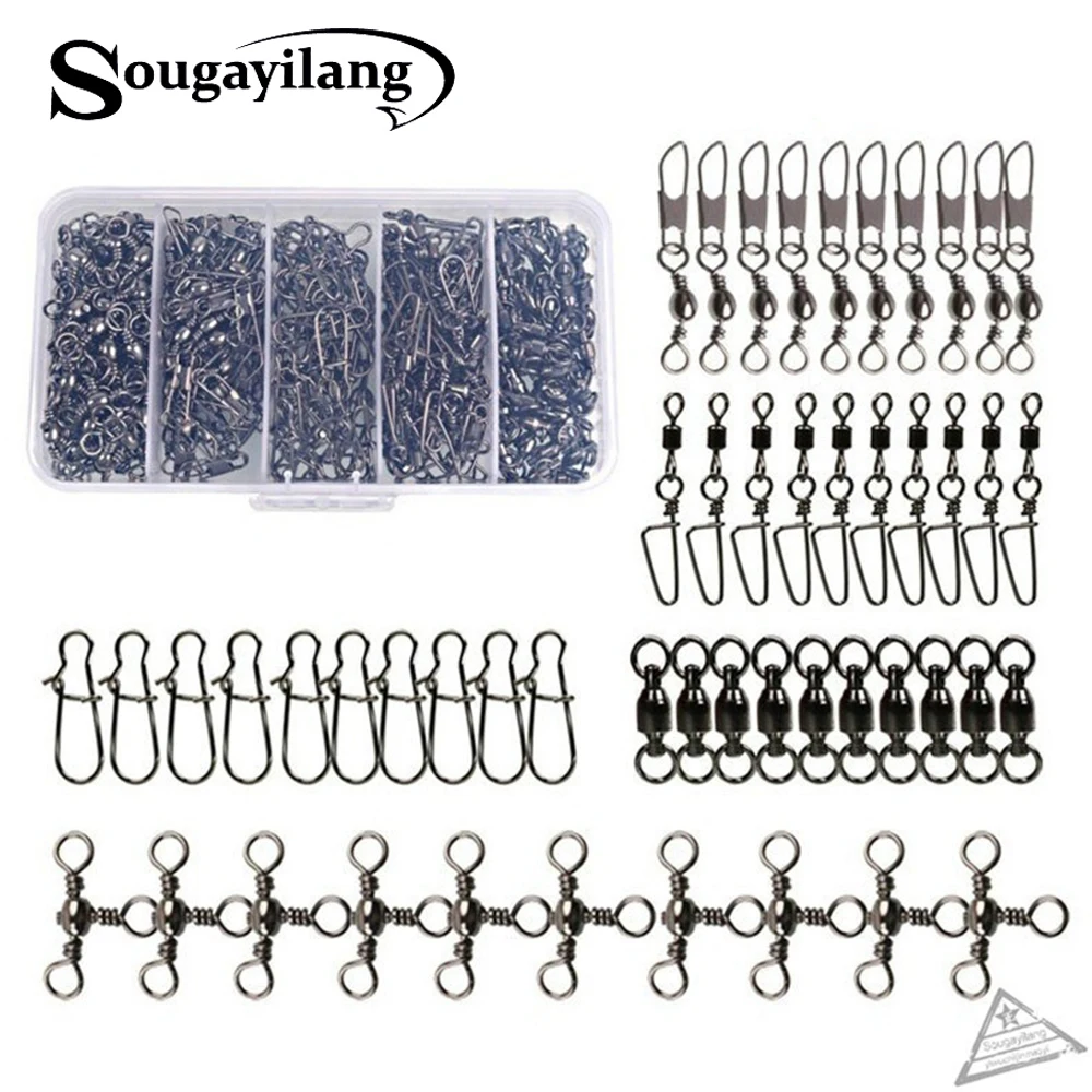 

Рыболовный Вертлюг из нержавеющей стали, 50/100 шт.