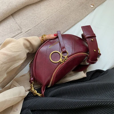 red DORANMI Роскошная брендовая дизайнерская поясная сумка на цепочке, поясная сумка, Женская поясная сумка через плечо, нагрудная сумка Nerka DJB959 - Цвет: red