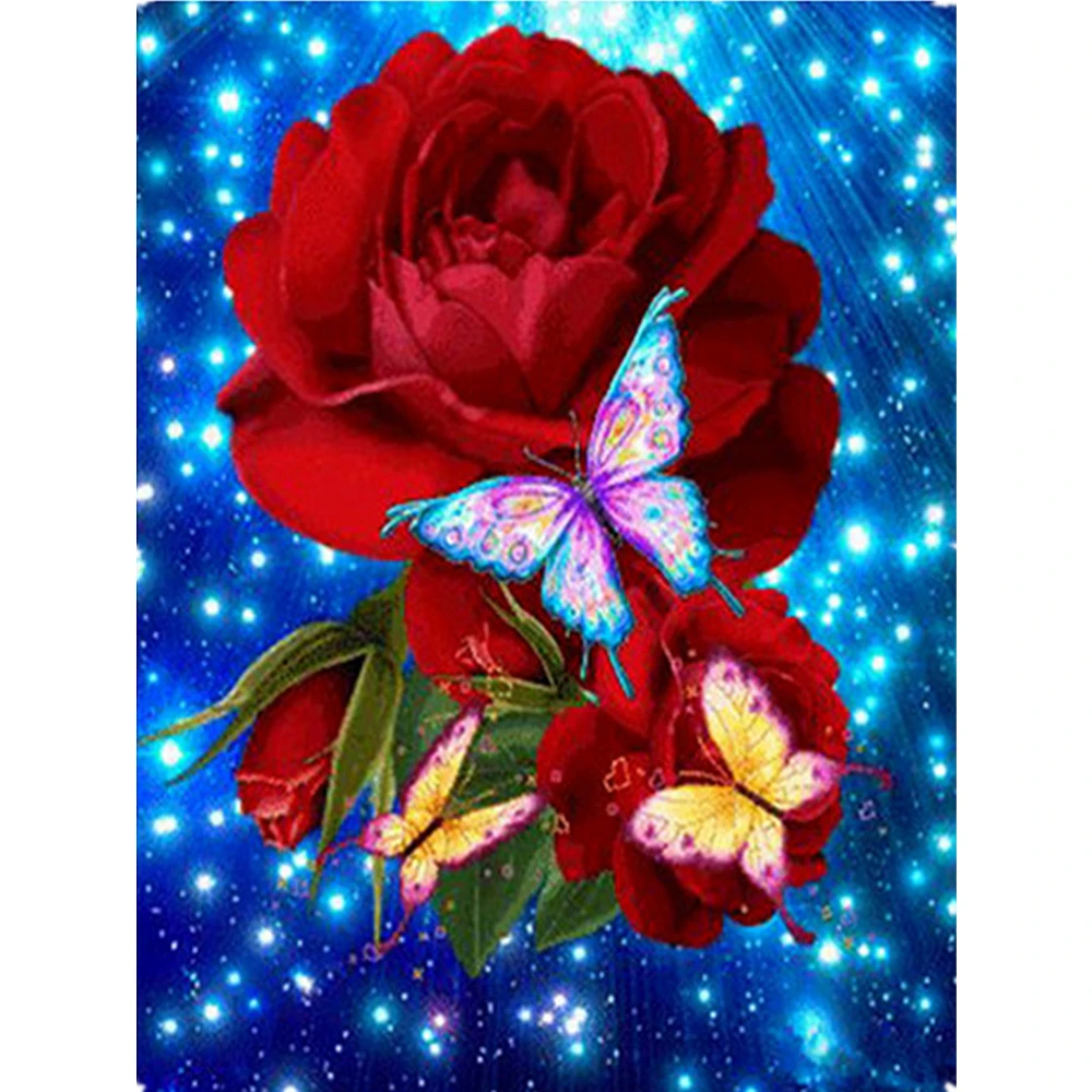 Картина мозаика для вышивки крестиком с изображением цветов|Алмазная и вышивка| |