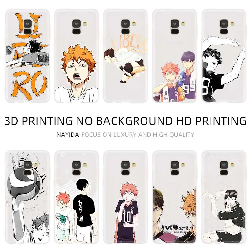 

Cover Phone case For Samsung Galaxy A10 A30 A40 A50 A60 A70 A80 A90 A6 A8 A9 A7 A5 Plus 2018 2017 2016 Haikyuu Anime Fundas