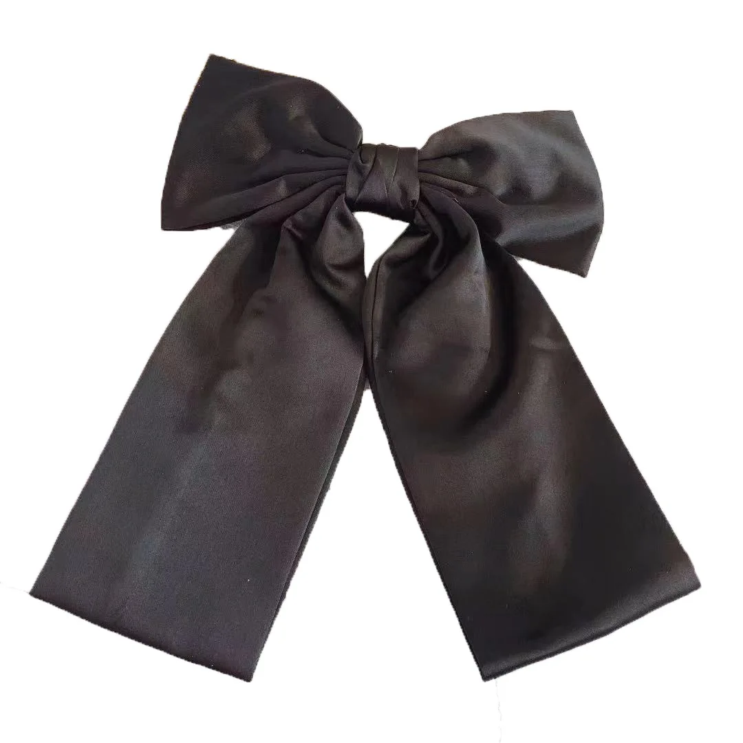 

Temperament New Super Long Streamer Bowknot Hair Clip For Woman Ladies Hair Ornament Exaggeration Barrette Bow Hair Accessories