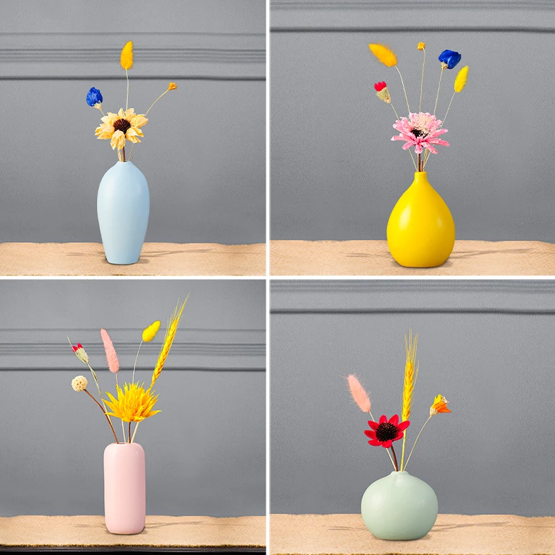 

Fortune Dried Flower Net Red Decorative Bouquet Natural Grass Home Living Room Decoration Nordic Style Vase Ornament