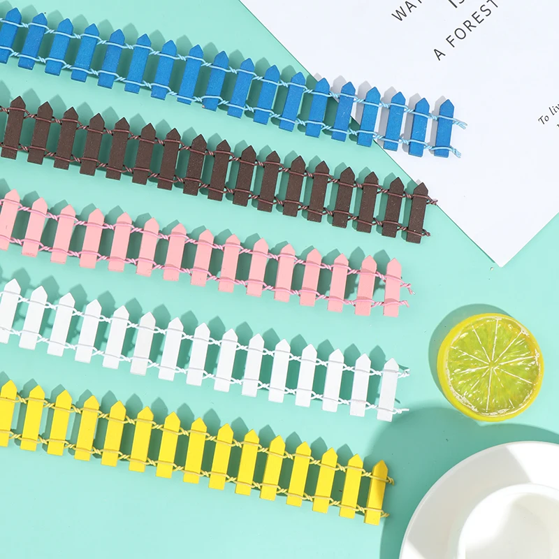 

100*3cm Miniature Small Wood Fence DIY Fairy Garden Plant Decor Perfect for any miniature garden