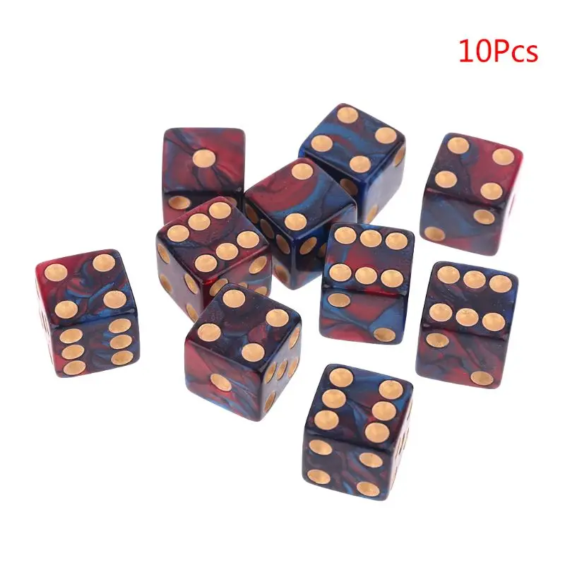 

10pcs/set Number 16 Square Polyhedral Dices Bead Number Dials Desktop Table Game