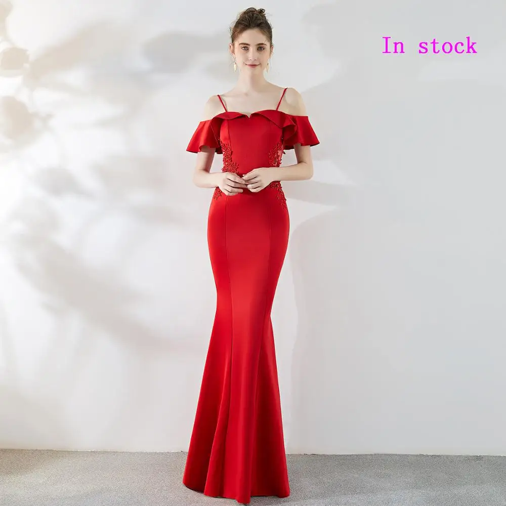 2019 платья для выпускного вечера с открытыми плечами цветочной аппликацией