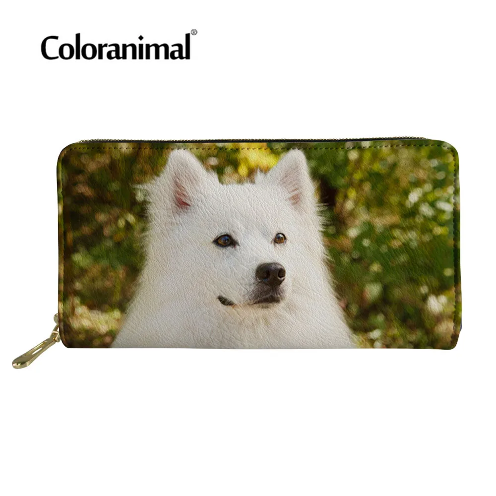 Симпатичный кошелек Coloranimal женский роскошный длинный Дамский с принтом в виде