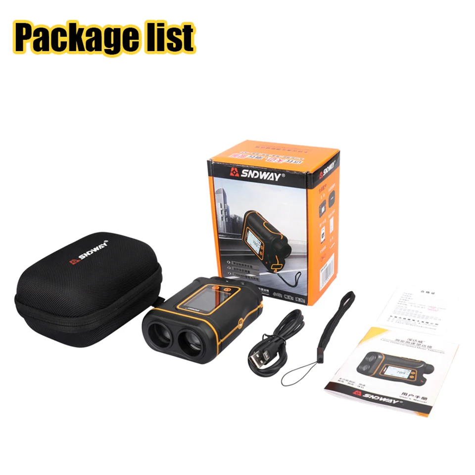 Многофункциональный лазерный дальномер 800 м цифровой монокулярный телескоп для