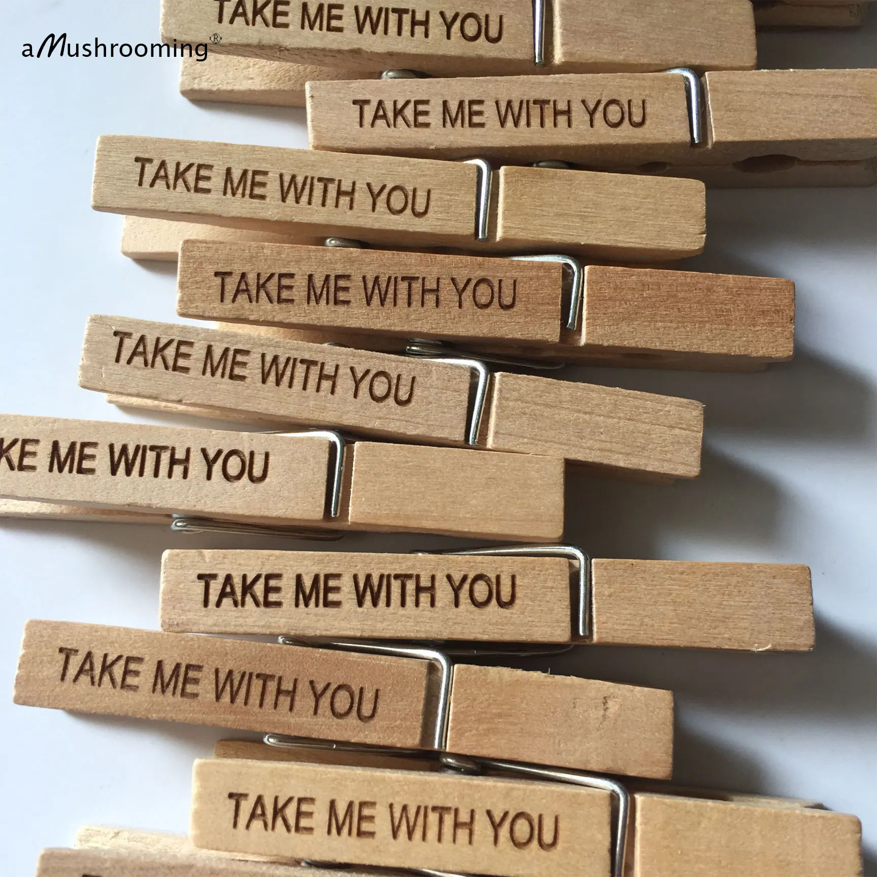 

Wood Clothes Pins Pegs Old School Rustic clothespins 50ct resistant peg dolls Traditional Peg Wooden pegs Personalized font text