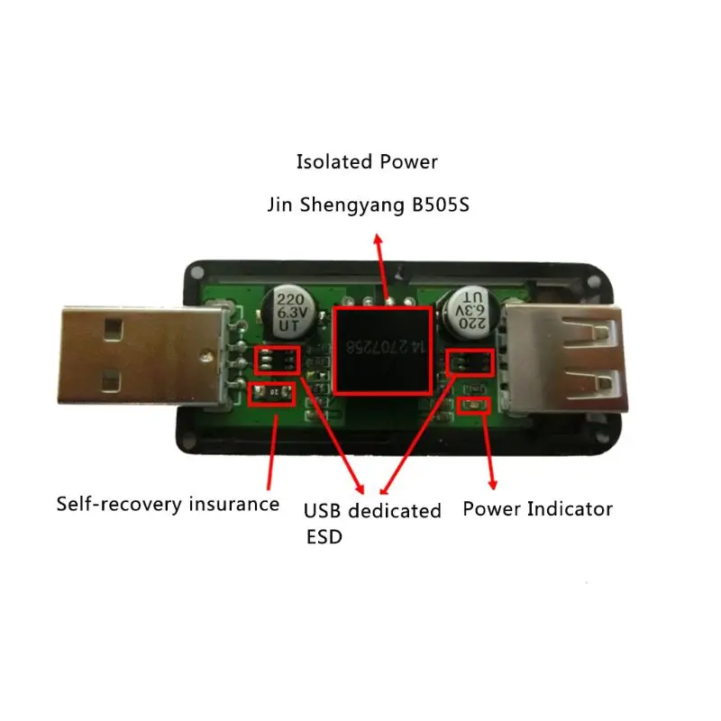 USB-изолятор промышленного класса с корпусом 12 Мбит/с 10166 | Бытовая техника