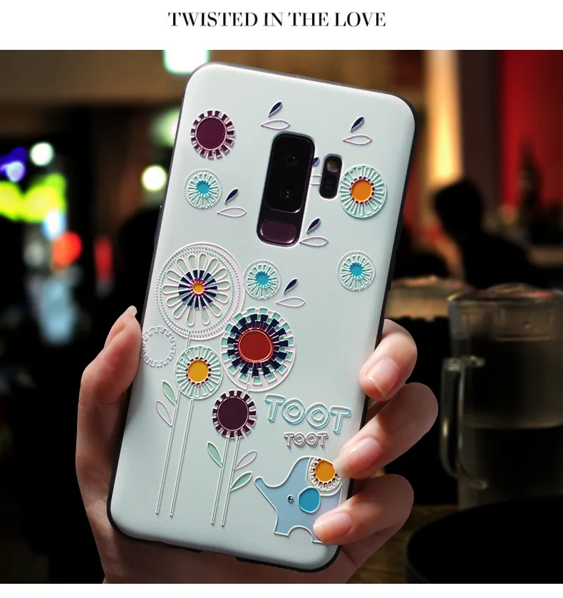 G Для samsung Galaxy Note 10 S10 5G S10 плюс S9 S8 M10 M20 M30 A20 A30 A40 A50 A70 чехол Силиконовый Цветочный 3D рельефный чехол - Цвет: G