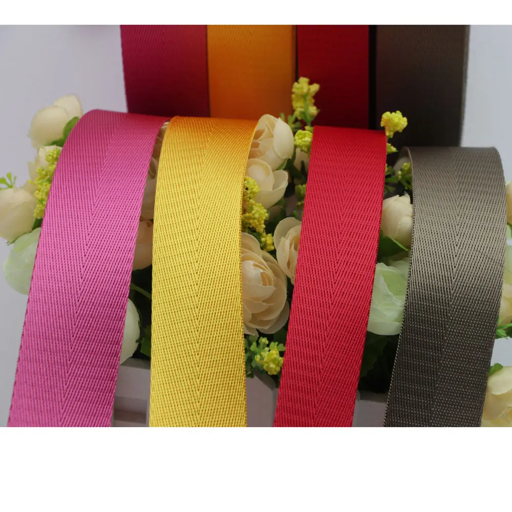 Новинка 3 ярдов/партия 25 мм цвет модная безопасная лента сумка на ремне тесьма