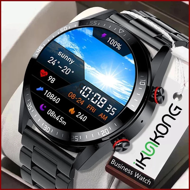 Новинка 2022 Смарт-часы с AMOLED-экраном 454*454 мужские поддержкой Bluetooth звонков и